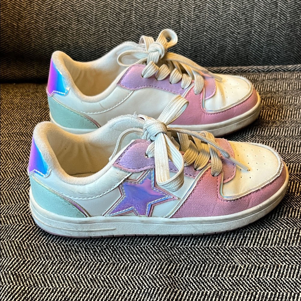 The Children's Place Pink and White Kids Sneakers - Picture 3 of 6